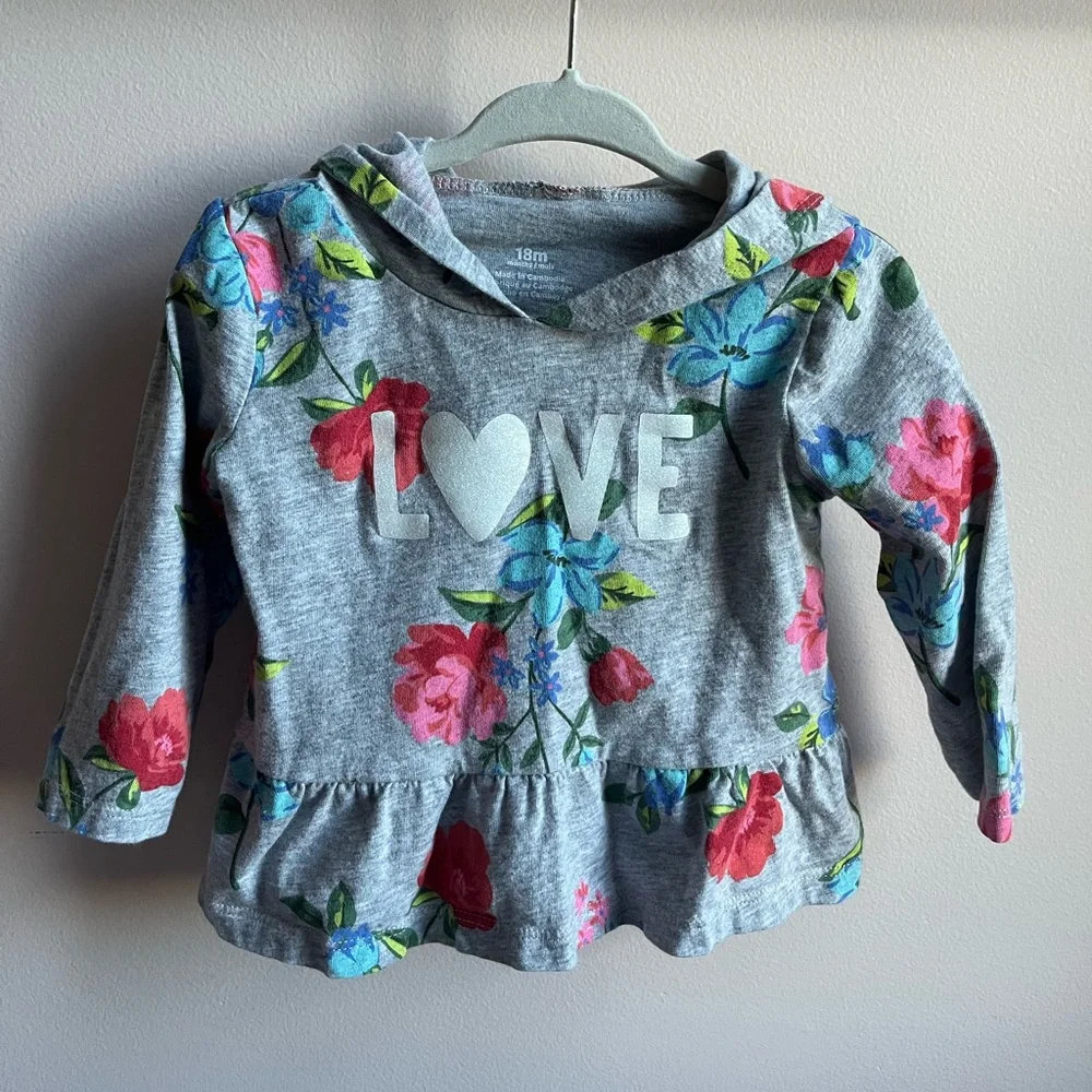 Set of 3 | Carter and Cat & Jack Sweatshirt Bundle | 18 months - Picture 9 of 12